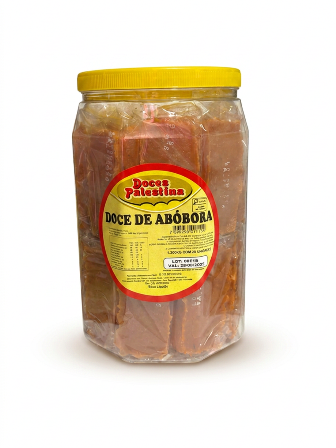 Doce de Abobora - Pote com 20 unidades